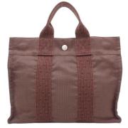 Pre-owned Canvas totes Hermès Vintage , Brown , Dames