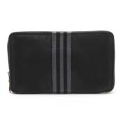 Pre-owned Canvas wallets Hermès Vintage , Black , Dames