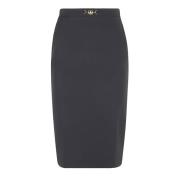 Zwarte Pencil Rok Elegante Stijl Elisabetta Franchi , Black , Dames