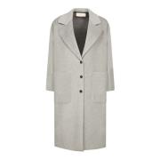 Elegante Grijze Jas Aw24 Blanca Vita , Gray , Dames