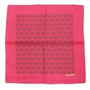 Pre-owned Silk scarves Hermès Vintage , Pink , Dames