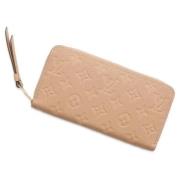 Pre-owned Fabric wallets Louis Vuitton Vintage , Beige , Dames