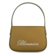 Rhinestone Print Satijnen Handtas Blumarine , Green , Dames