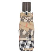 Opvouwbare paraplu met ruitmotief Burberry , Beige , Dames