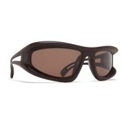 Roestvrijstalen zonnebril met UV-bescherming Mykita , Brown , Heren