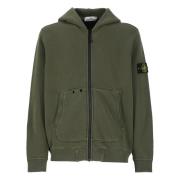 Groene Hoodie van Katoen met Rits Stone Island , Green , Heren