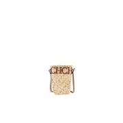 Mini Capazo Letters Bruine Tas Carolina Herrera , Beige , Dames