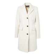 Witte Jas met Logosluiting Marella , Beige , Dames