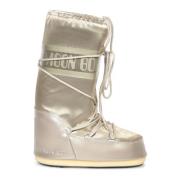 Metallic Enkellaarzen voor vrouwen Moon Boot , Yellow , Dames