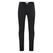 Skinny Jeans met Metalen Knopen en Logo Department Five , Black , Here...