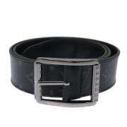 Pre-owned Leather belts Louis Vuitton Vintage , Black , Dames