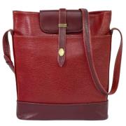 Pre-owned Leather shoulder-bags Cartier Vintage , Red , Dames