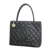 Pre-owned Leather chanel-bags Chanel Vintage , Black , Dames