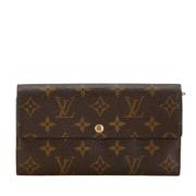 Pre-owned Canvas wallets Louis Vuitton Vintage , Brown , Dames