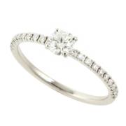 Pre-owned Platinum rings Cartier Vintage , Gray , Dames