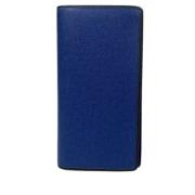 Pre-owned Leather wallets Louis Vuitton Vintage , Blue , Heren