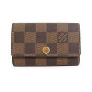 Pre-owned Canvas key-holders Louis Vuitton Vintage , Brown , Dames