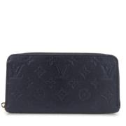 Pre-owned Leather wallets Louis Vuitton Vintage , Blue , Dames