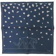 Pre-owned Silk scarves Cartier Vintage , Blue , Dames