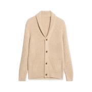 Flowing Lines Cardigan Fortela , Beige , Heren