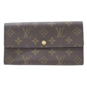 Pre-owned Canvas wallets Louis Vuitton Vintage , Brown , Dames