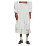 Sara rok Antik Batik , White , Dames