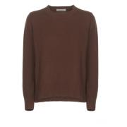 Bruine Cashmere Crew Neck Sweater Kangra , Brown , Dames