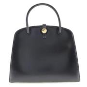 Pre-owned Leather handbags Hermès Vintage , Black , Dames