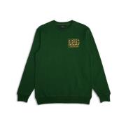 Groene Crew Sweatshirt met Unieke Stijl Deus Ex Machina , Green , Here...