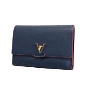 Pre-owned Leather wallets Louis Vuitton Vintage , Blue , Dames