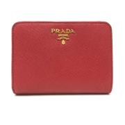 Pre-owned Leather wallets Prada Vintage , Red , Dames