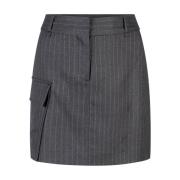 Pinstripe Rok Pascale Model Aaiko , Black , Dames