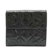 Pre-owned Leather wallets Chanel Vintage , Black , Dames