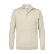 Half Zip Groene Pullover Sweater Profuomo , Green , Heren