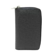 Pre-owned Leather wallets Louis Vuitton Vintage , Black , Unisex