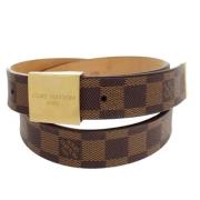 Pre-owned Leather belts Louis Vuitton Vintage , Brown , Heren