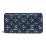 Pre-owned Leather wallets Louis Vuitton Vintage , Blue , Dames