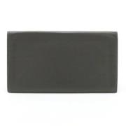 Pre-owned Leather wallets Hermès Vintage , Gray , Dames