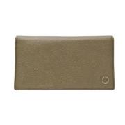 Pre-owned Leather wallets Bvlgari Vintage , Gray , Dames