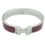 Pre-owned Leather bracelets Hermès Vintage , Red , Dames