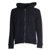 Blauwe Regular Hoodie voor Mannen Dondup , Blue , Heren