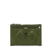 Pre-owned Leather wallets Bottega Veneta Vintage , Green , Dames