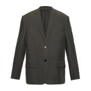 Blazer met krijtstreep patroon Balenciaga , Gray , Heren