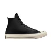 Vintage Chuck 70 Hi Leren Sneakers Converse , Black , Heren