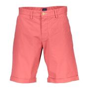 Rode Bermuda Broek voor Heren Gant , Red , Heren