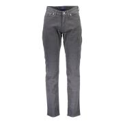 Grijze Katoenen Jeans Broek, 5-Pocket Gant , Gray , Heren