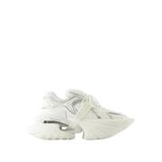 Witte Unicorn Wave Leren Sneakers Balmain , White , Heren