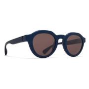 Zonnebril van roestvrij staal met UV-bescherming Mykita , Blue , Heren