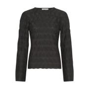 Korte Mouw Top 18961 Moss Copenhagen , Black , Dames