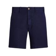 Navy Chino Shorts met Logo Ralph Lauren , Blue , Heren